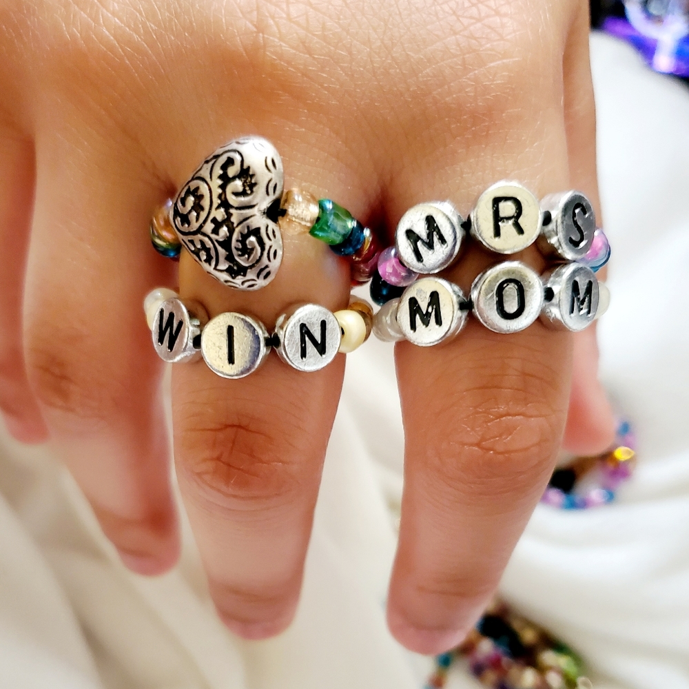 Boho Flexi Bead Rings